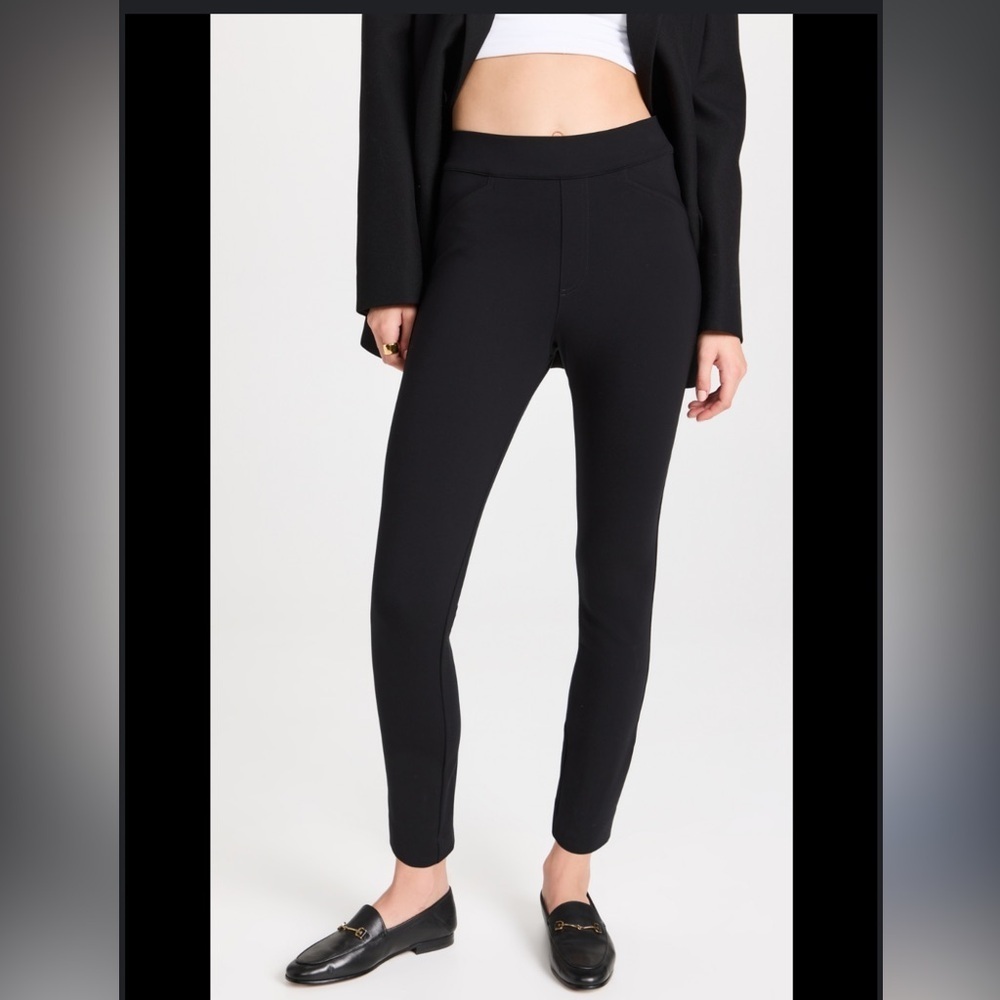 Spanx The Perfect Black Pant, Ankle Backseam Skinny Leggings Size Medium